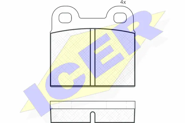 Brake Pad Set, disc brake (180038)