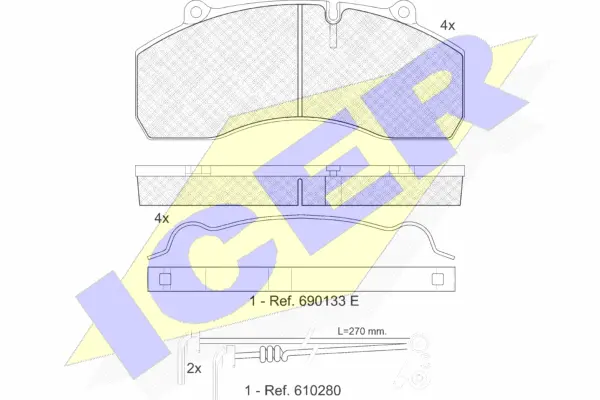 Brake Pad Set, disc brake (151423-118)