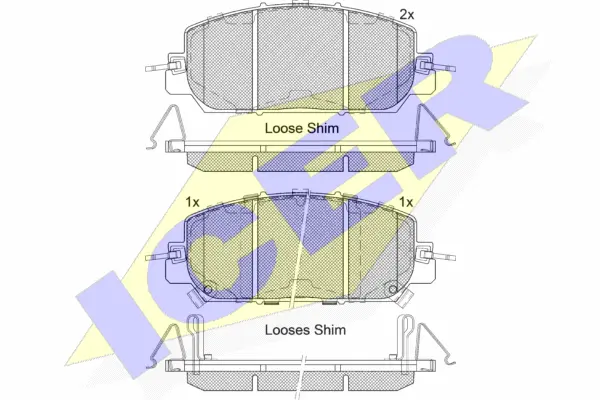 Brake Pad Set, disc brake (182322)
