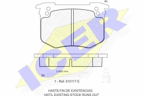 Brake Pad Set, disc brake (180634)