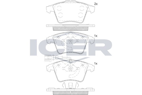 Brake Pad Set, disc brake (LM1779)