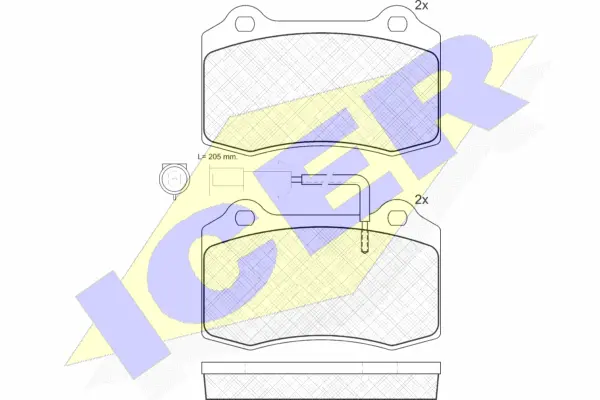 Brake Pad Set, disc brake (181058)