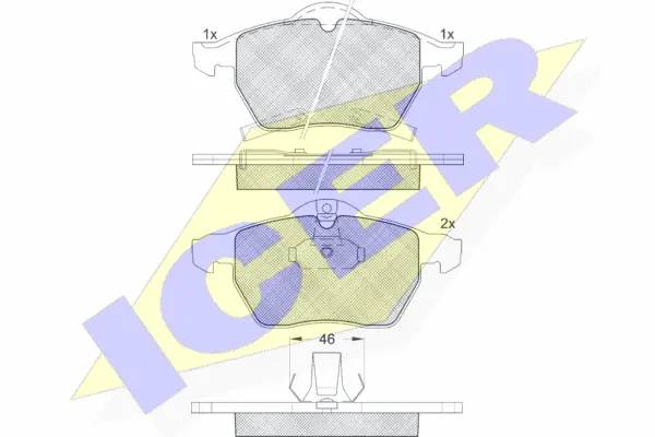 Brake Pad Set, disc brake (181383)