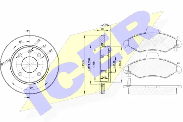 Brake Kit, disc brake (31229-1064)