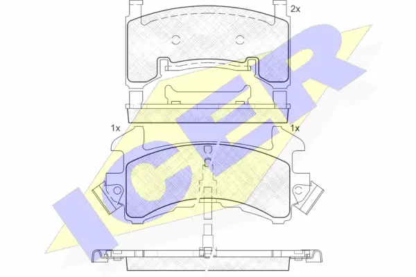 Brake Pad Set, disc brake (181411)