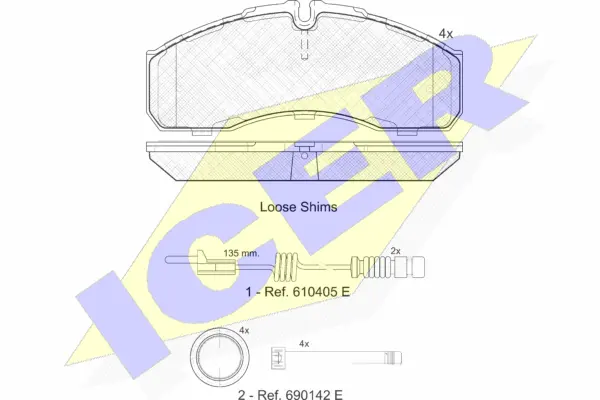 Brake Pad Set, disc brake (141499-203)
