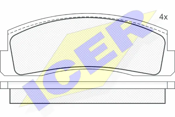 Brake Pad Set, disc brake (180269)