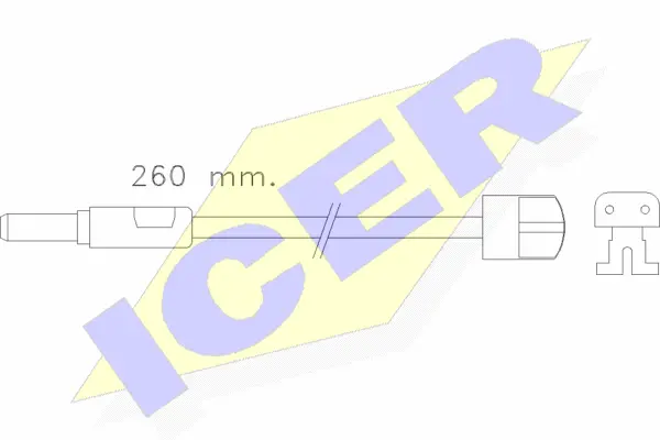 Warning Contact, brake pad wear (610319 E C)