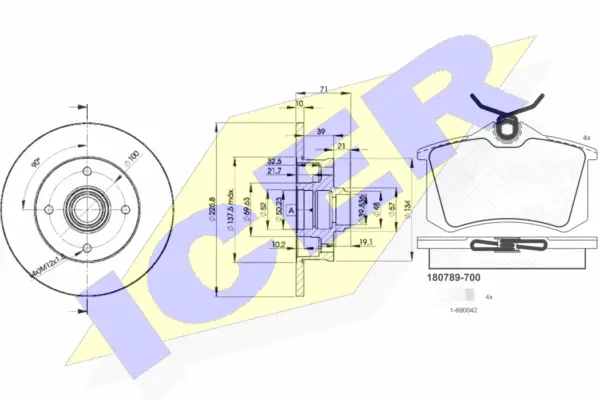 Brake Kit, disc brake (30789-3393)
