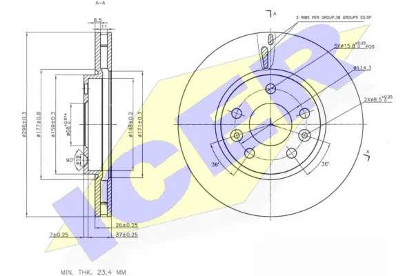 Brake Disc (78BD0036-2)