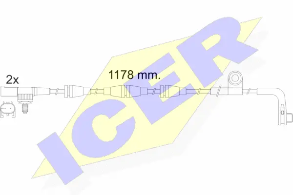 Warning Contact, brake pad wear (610481 E C)