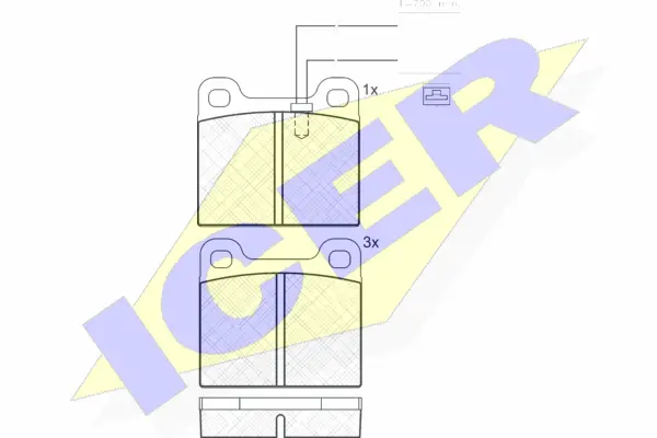 Brake Pad Set, disc brake (180532)