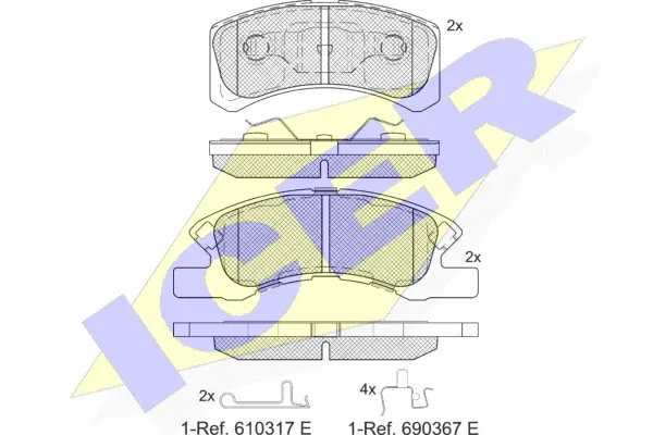 Brake Pad Set, disc brake (181701-208)