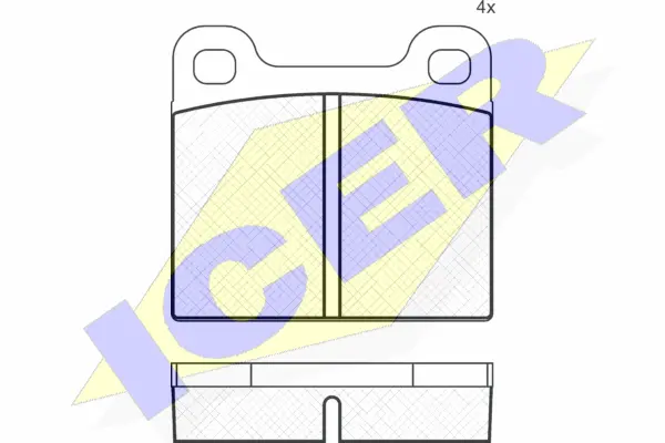 Brake Pad Set, disc brake (180162)