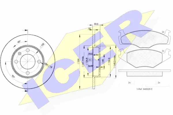 Brake Kit, disc brake (31048-5304)
