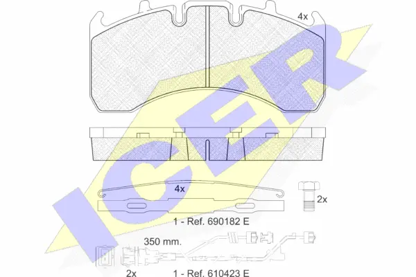 Brake Pad Set, disc brake (151842-122)