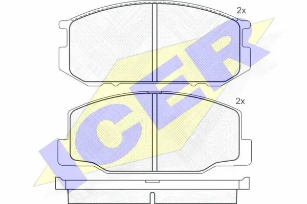 Brake Pad Set, disc brake (180500)