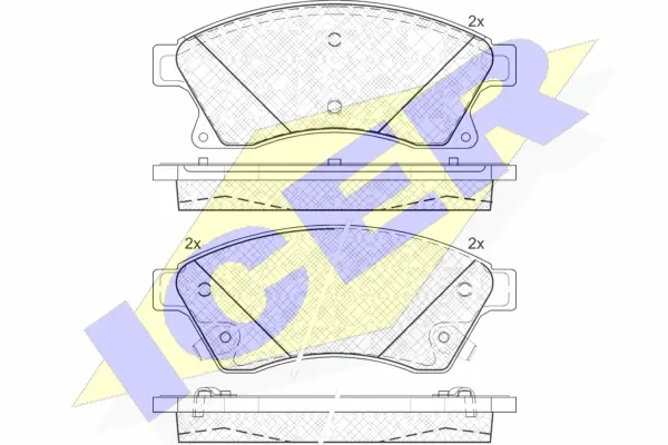 Brake Pad Set, disc brake (181942)