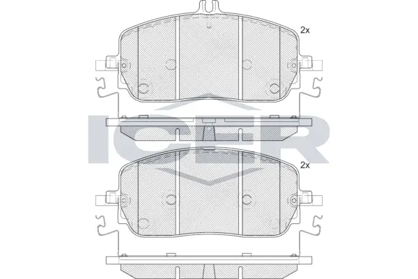 Brake Pad Set, disc brake (182425)