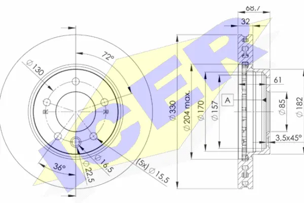Brake Disc (78BD3327-1)