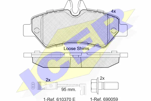 Brake Pad Set, disc brake (141787)