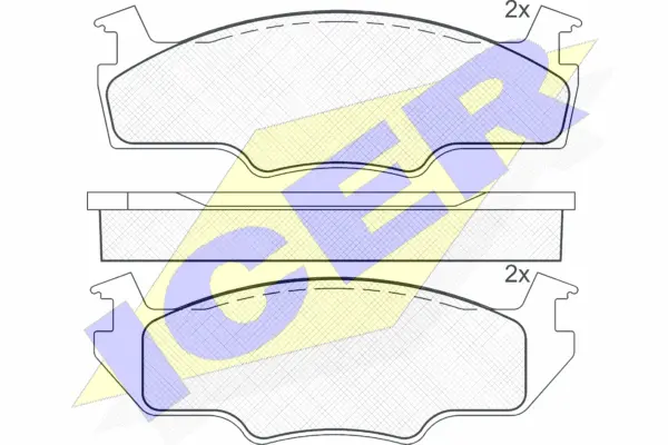 Brake Pad Set, disc brake (180334)