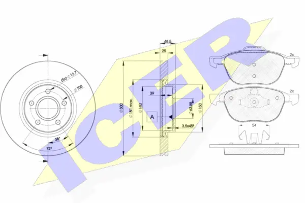 Brake Kit, disc brake (31617-3937)