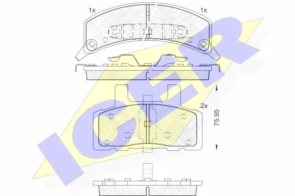 Brake Pad Set, disc brake (141563)