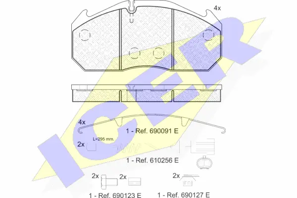 Brake Pad Set, disc brake (151040-117)