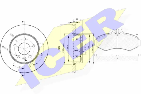 Brake Kit, disc brake (31288-6380)