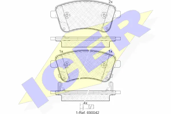 Brake Pad Set, disc brake (181985)