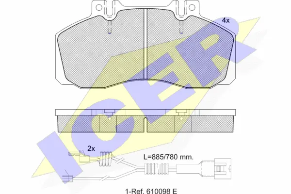 Brake Pad Set, disc brake (151080-114)