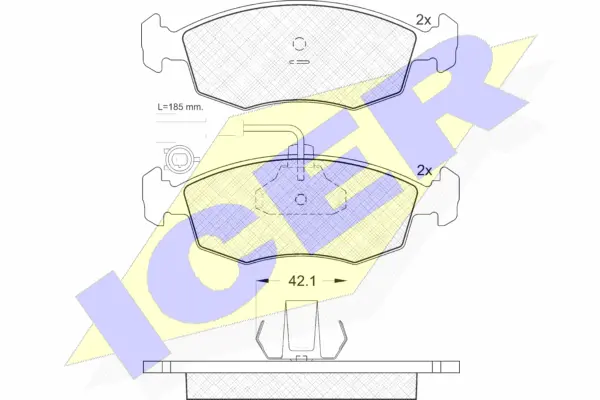 Brake Pad Set, disc brake (181518)