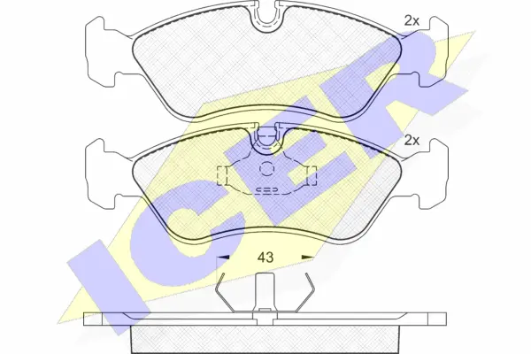 Brake Pad Set, disc brake (180758)