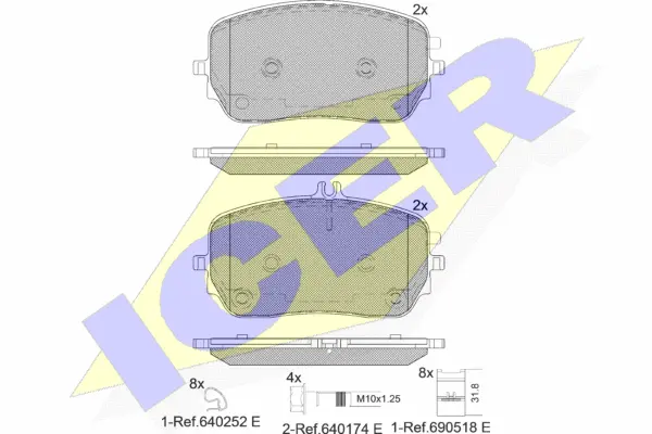 Brake Pad Set, disc brake (182365)