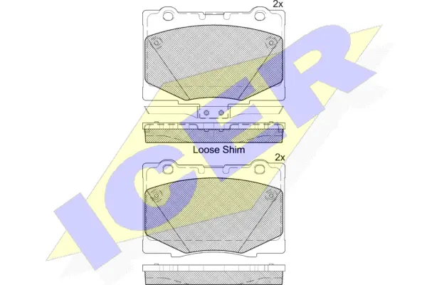 Brake Pad Set, disc brake (182184)