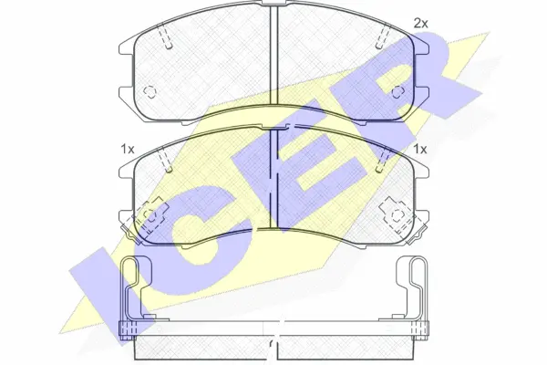 Brake Pad Set, disc brake (180795)