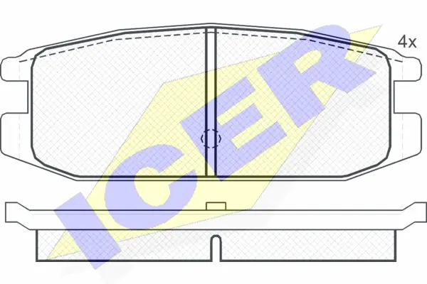 Brake Pad Set, disc brake (180650)