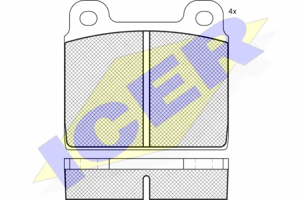 Brake Pad Set, disc brake (180482)