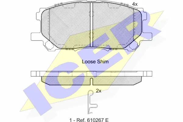 Brake Pad Set, disc brake (181584)