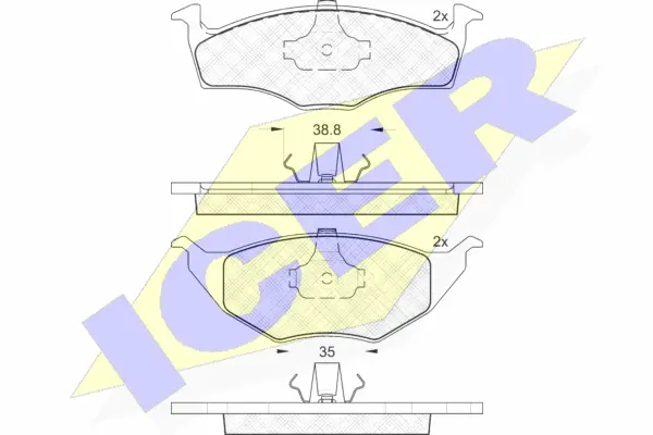 Brake Pad Set, disc brake (181373)
