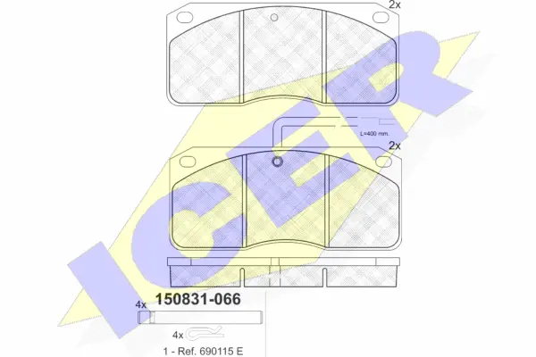 Brake Pad Set, disc brake (150831-066)
