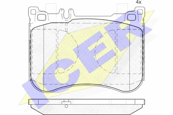 Brake Pad Set, disc brake (182080)