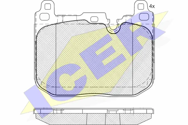 Brake Pad Set, disc brake (182093-208)
