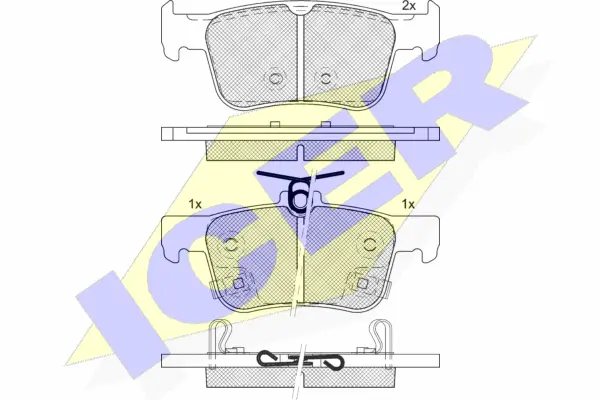 Brake Pad Set, disc brake (182339)