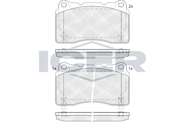 Brake Pad Set, disc brake (181585-203)