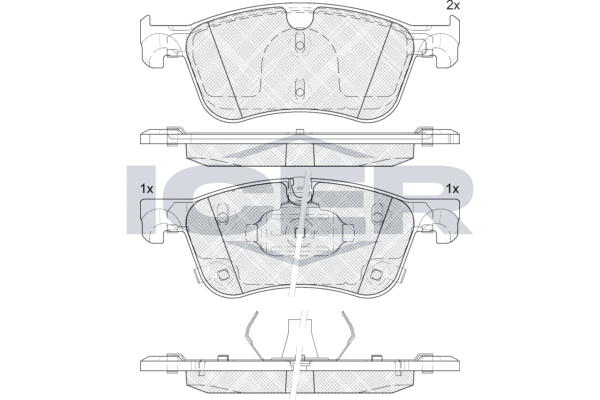 Brake Pad Set, disc brake (182464)