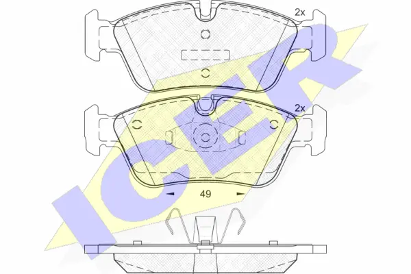 Brake Pad Set, disc brake (181698)