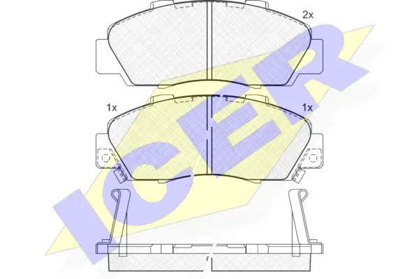 Brake Pad Set, disc brake (181019)