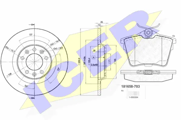 Brake Kit, disc brake (31658-4609)